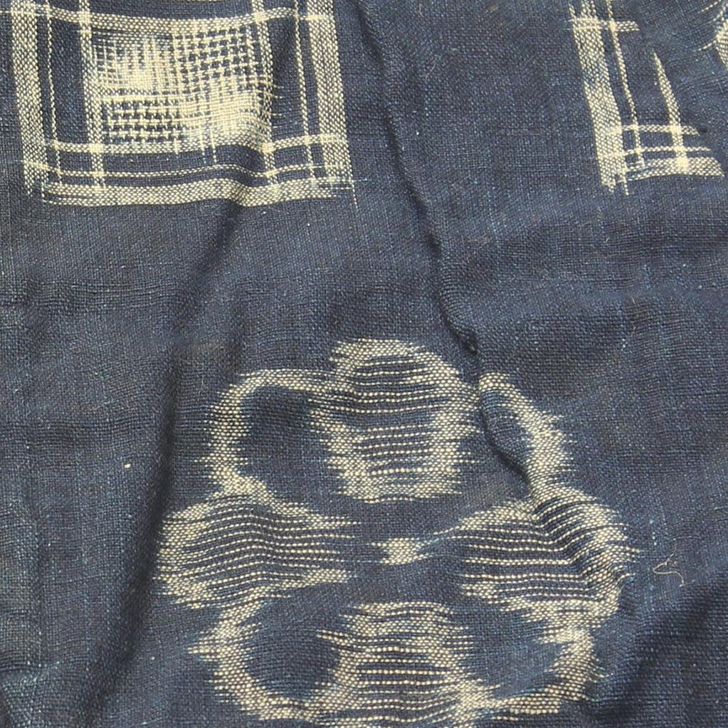 Indigo Kasuri Cape with Katazome Shibori Interior - Image 7