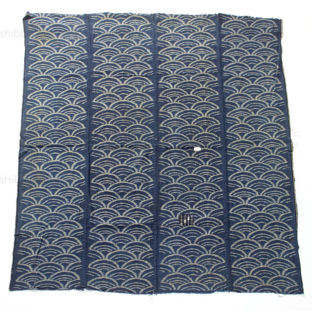 Indigo Kasuri  Futonji with Wave Pattern - Image 2