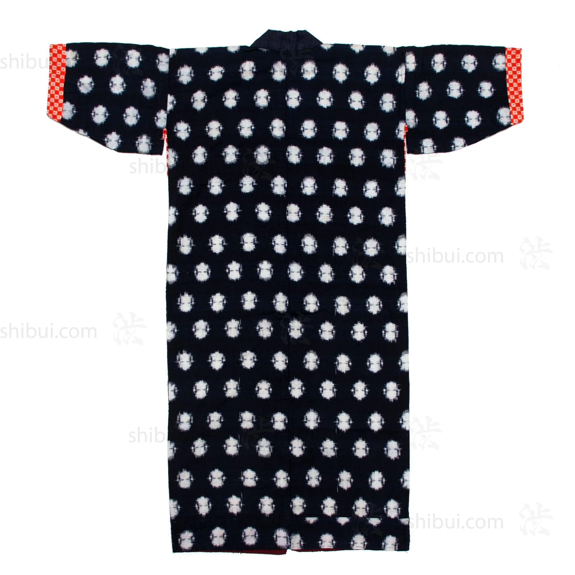 Quilted Indigo Kasuri Kimono - Image 10