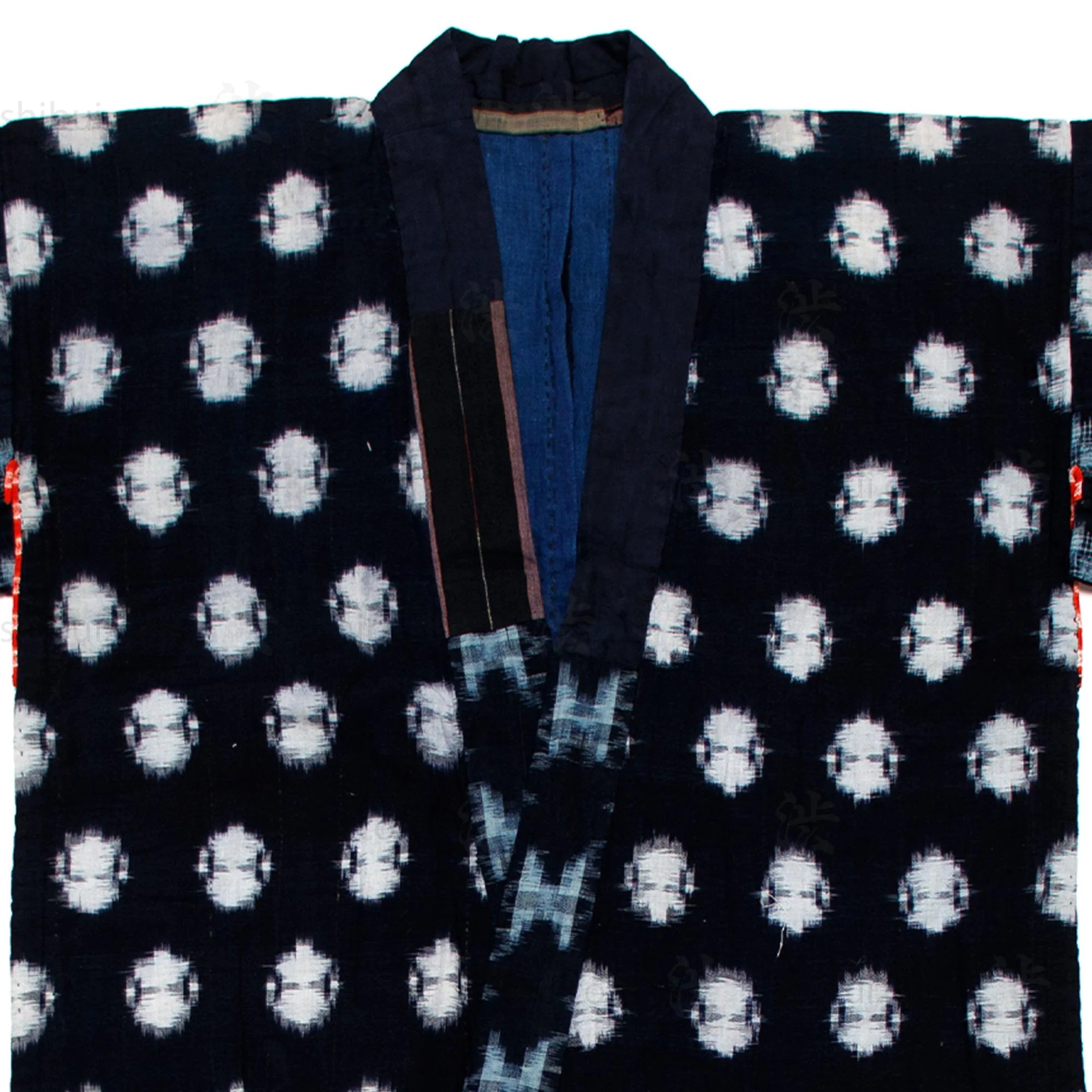 Quilted Indigo Kasuri Kimono - Image 6