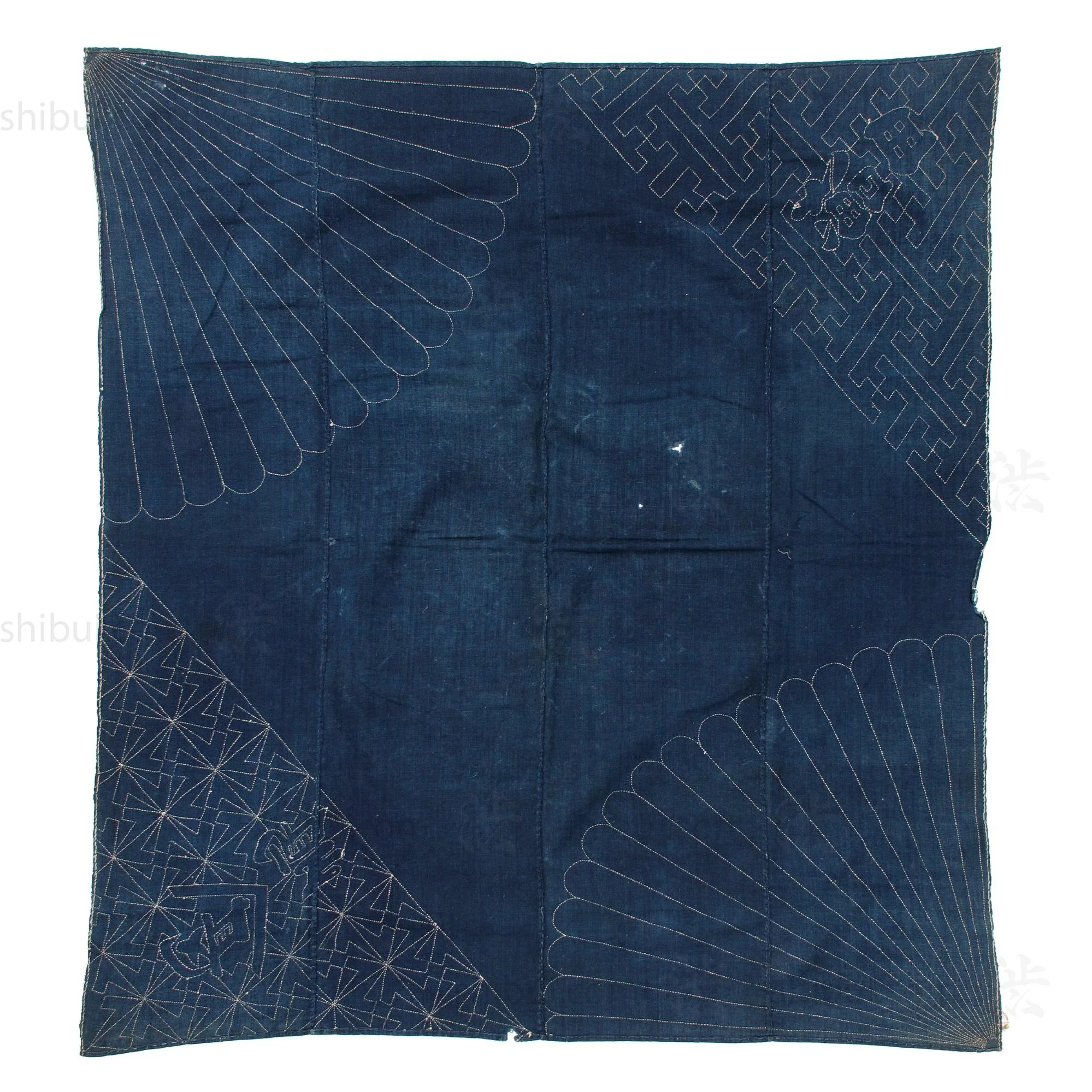 Indigo Sashiko Furoshiki - Image 3