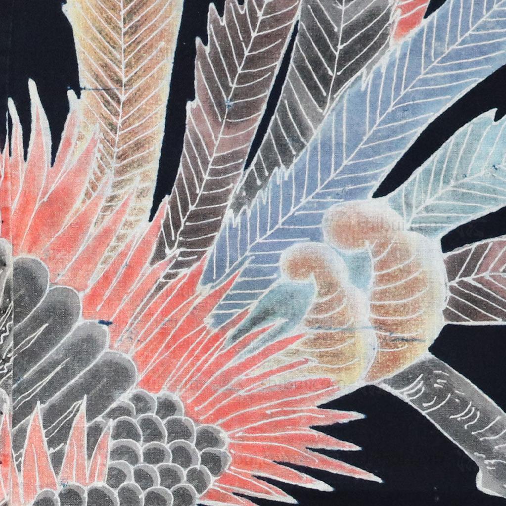 Indigo Tsutsugaki Phoenix Futon ji - Image 3