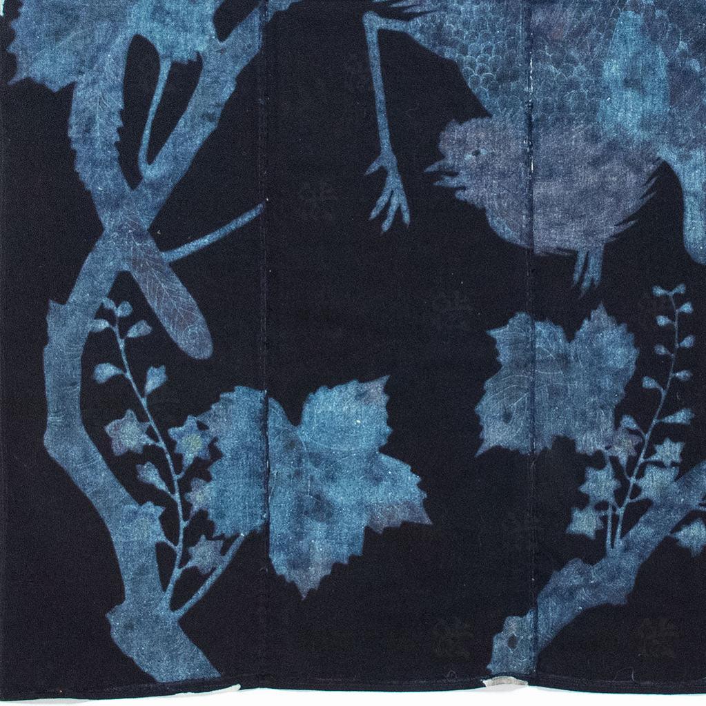 Indigo Tsutsugaki Phoenix Futon ji - Image 6