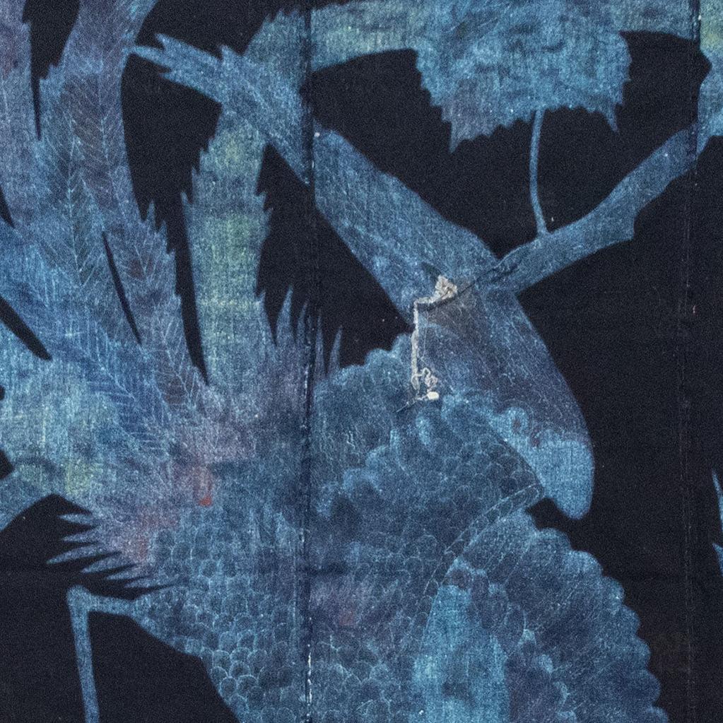 Indigo Tsutsugaki Phoenix Futon ji - Image 7