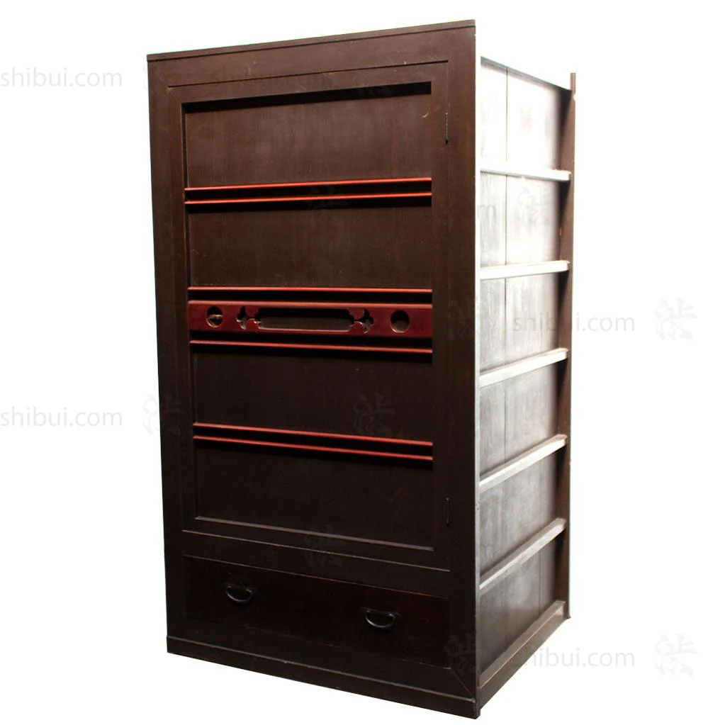 3' Futon or Zabuton Japanese Antique Tansu Storage Chest - Image 4
