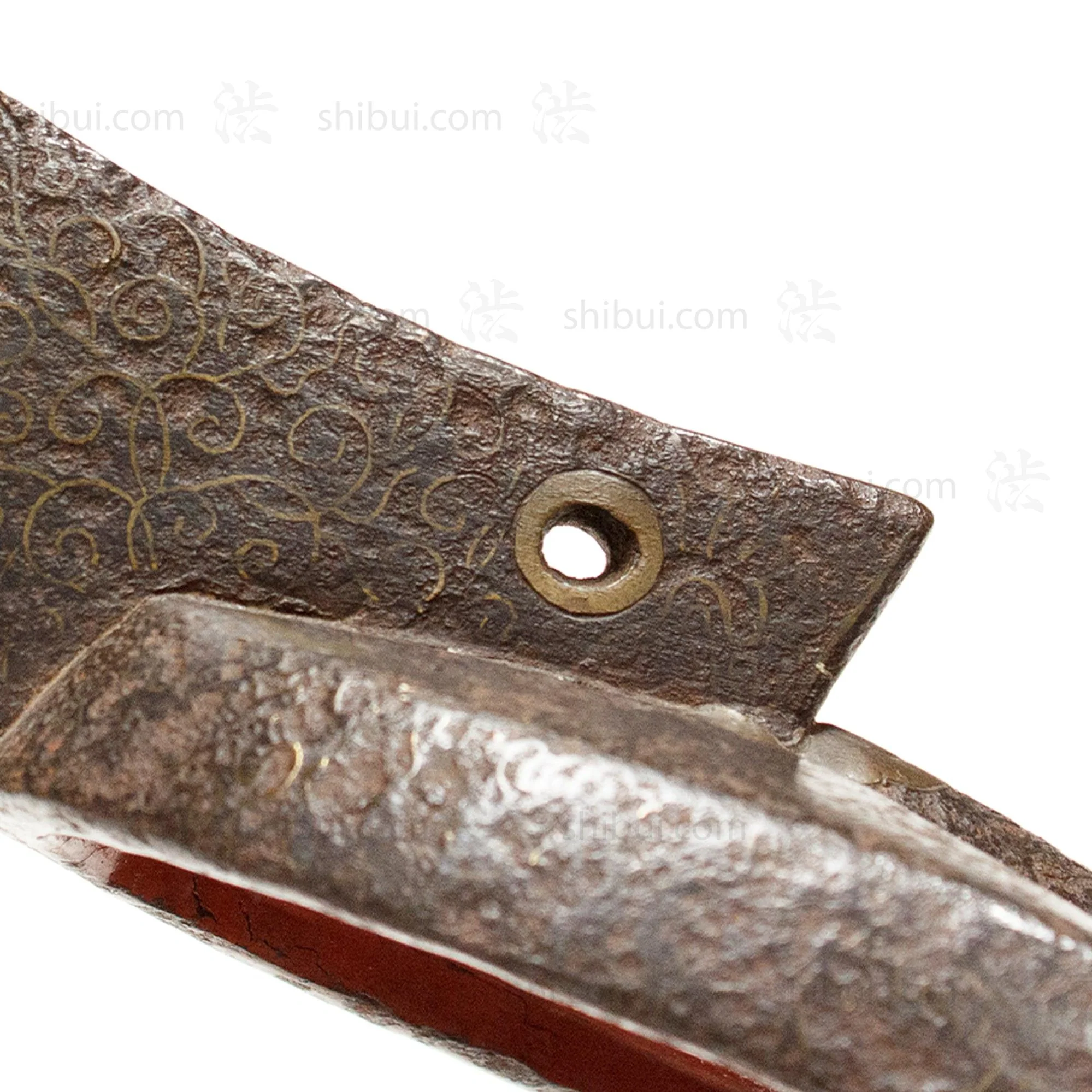 Japanese Antique Abumi Stirrup with Bronze Inlay - Image 3