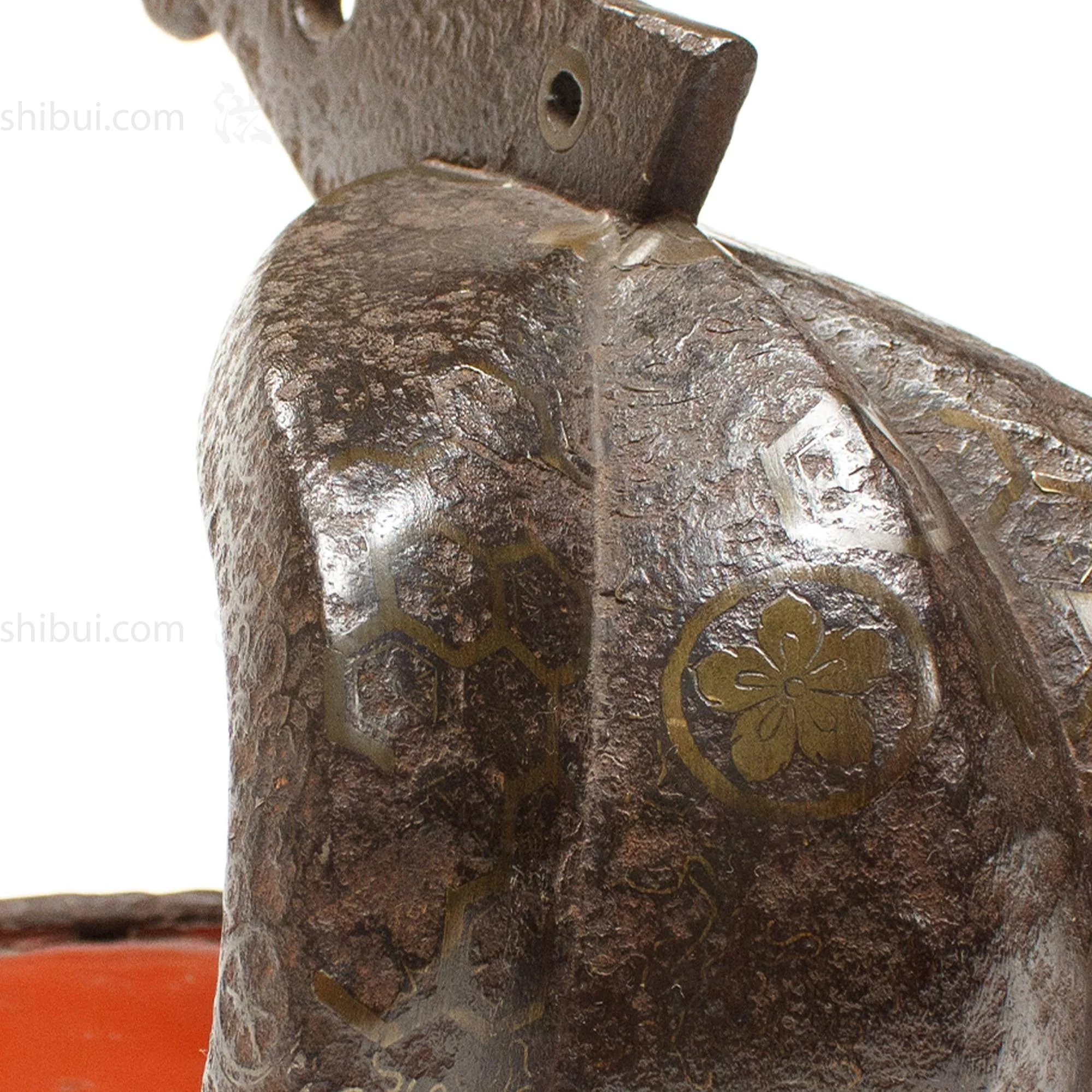 Japanese Antique Abumi Stirrup with Bronze Inlay - Image 6