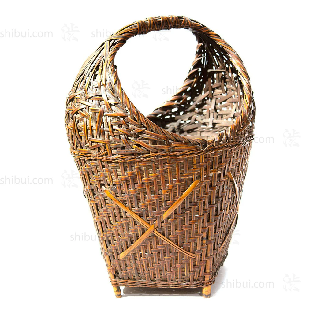 Meiji Era (19th Century) Japanese Antique Bamboo Hanakago | Bamboo Flower Basket | Unsigned - Image 4