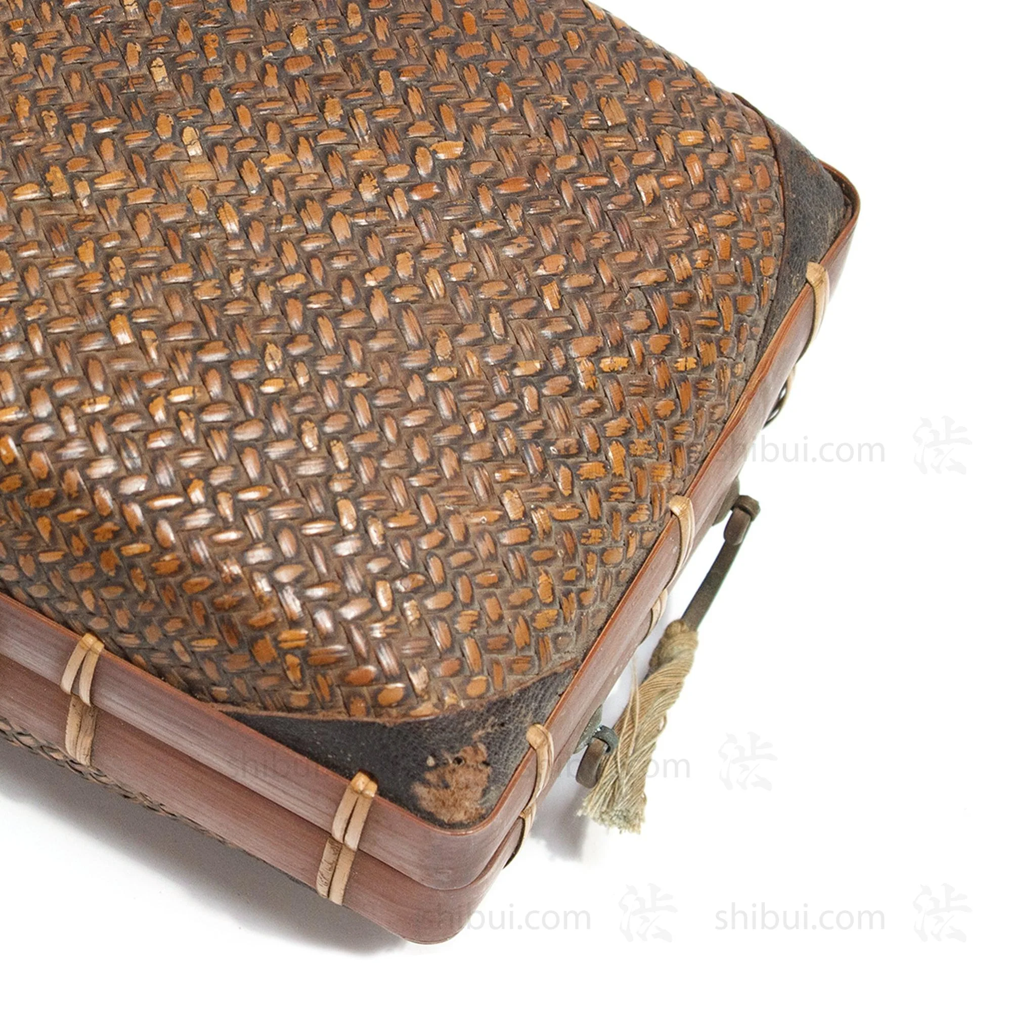 Japanese Antique Bamboo Woven Bento Basket - Image 17
