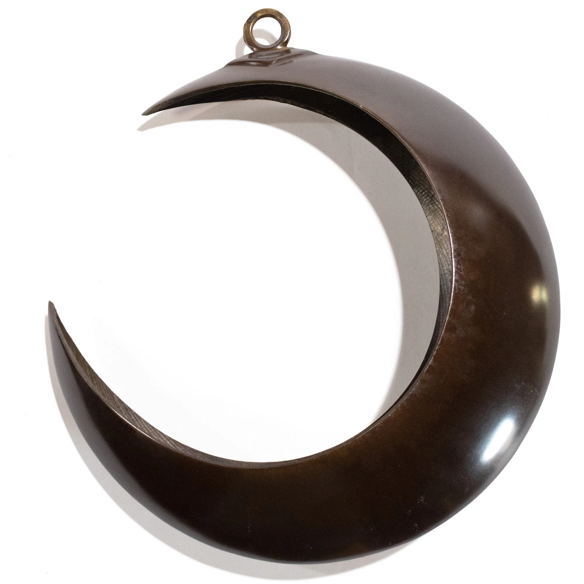 Japanese Bronze Hanging Moon Vase - Image 2