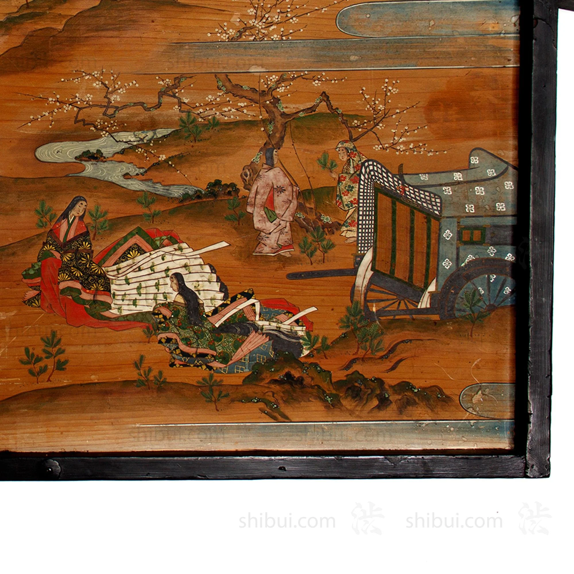 Large Japanese Antique Hand-painted Ema - Image 2