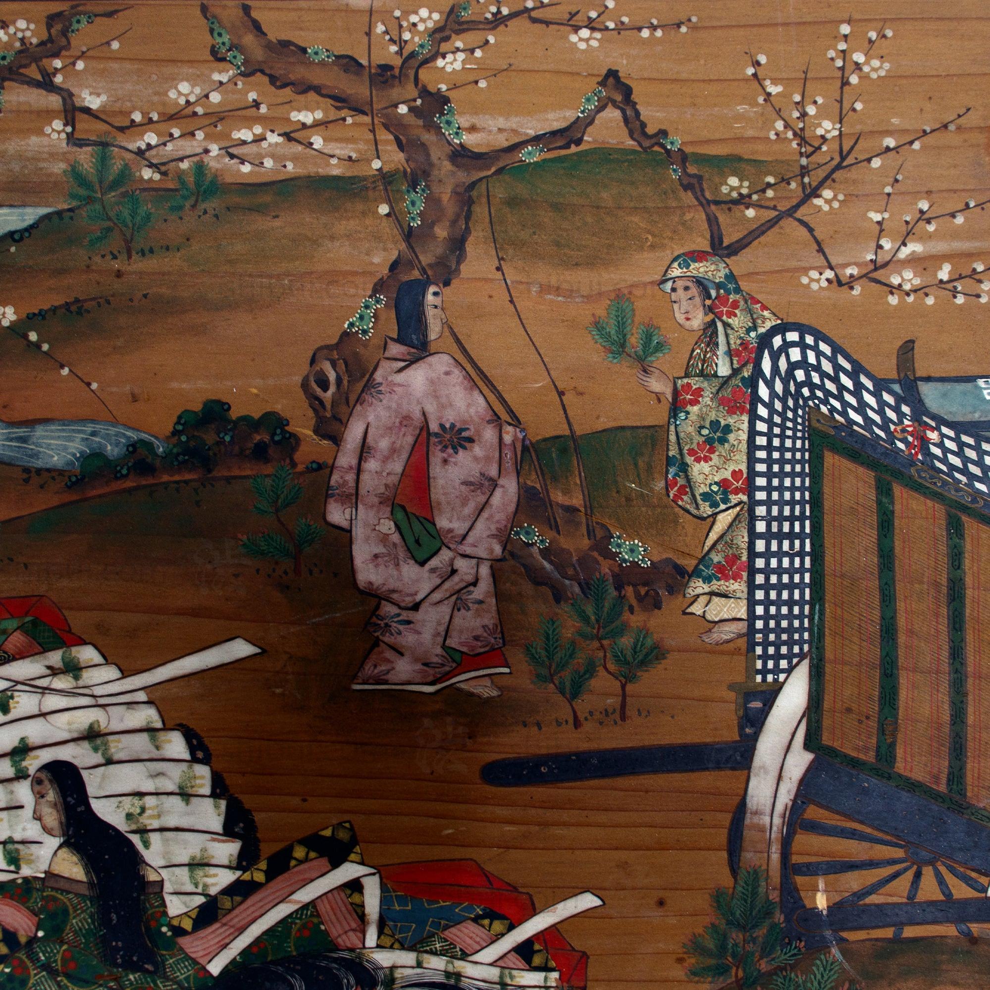 Large Japanese Antique Hand-painted Ema - Image 5