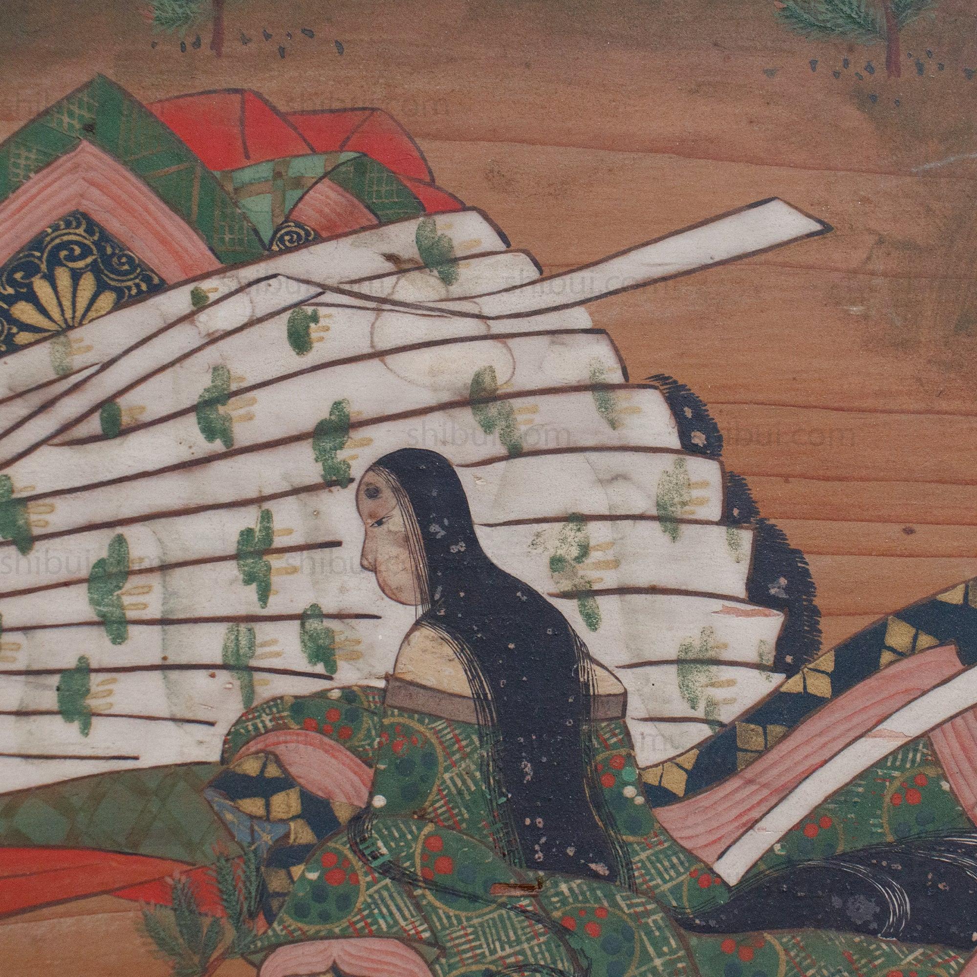 Large Japanese Antique Hand-painted Ema - Image 8