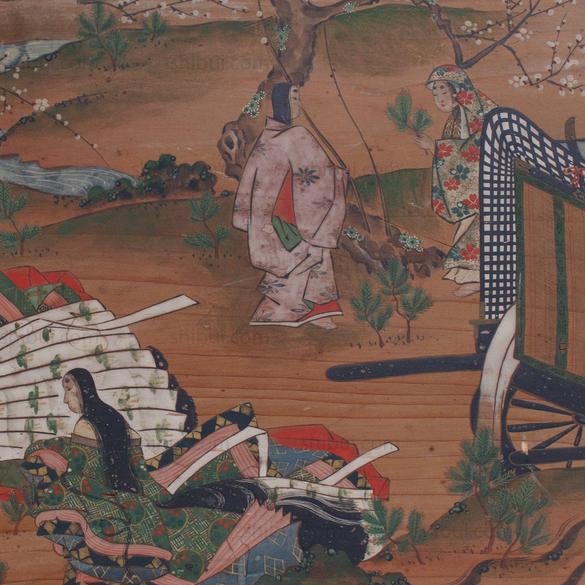 Large Japanese Antique Hand-painted Ema - Image 9
