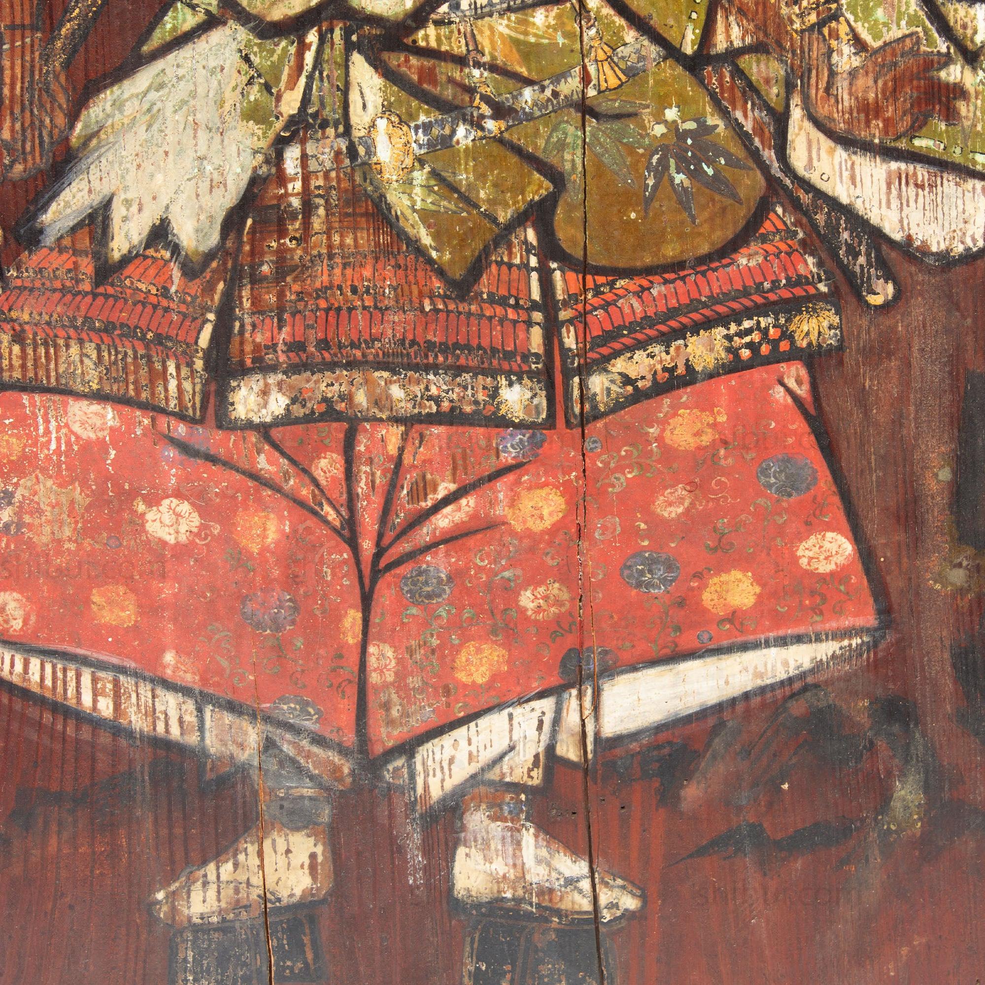 Japanese Antique Hand-painted Samurai Ema of Ushiwakamaru - Yoshitsune - Image 3