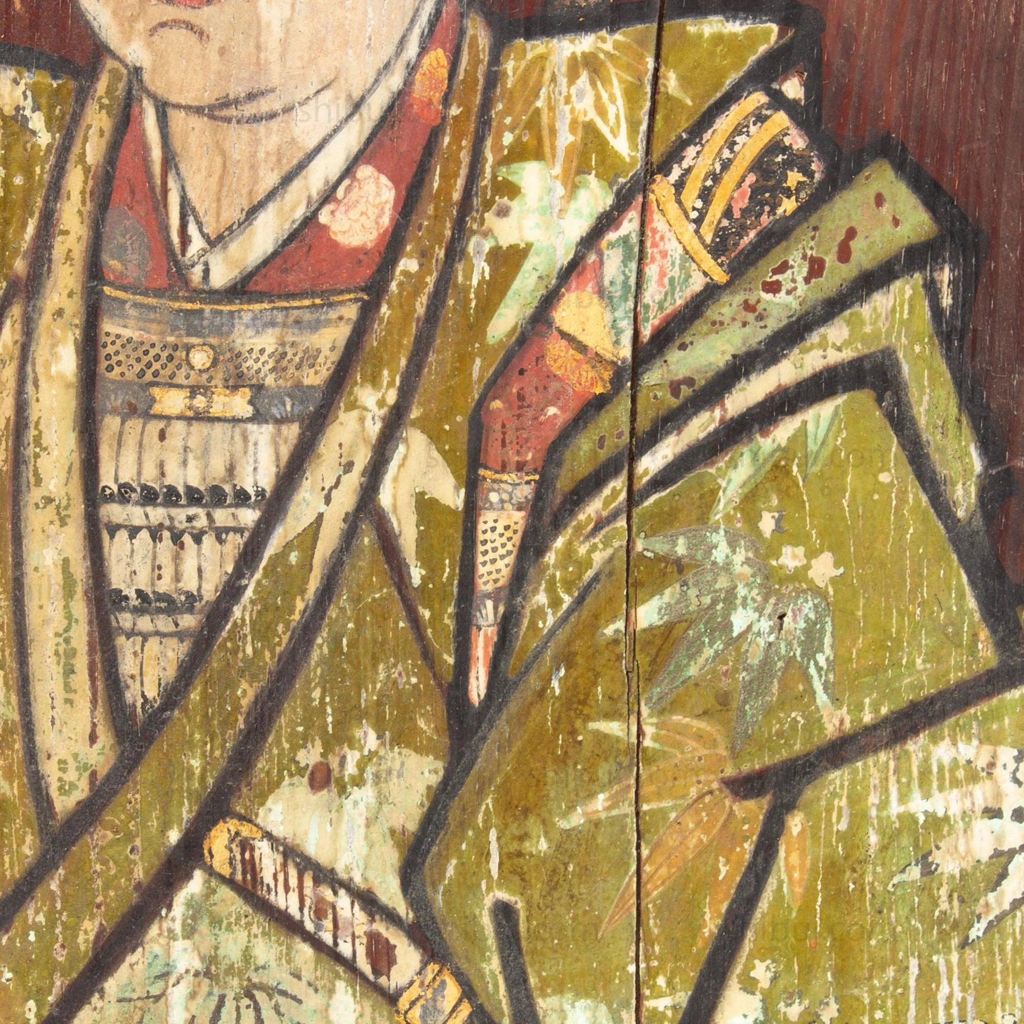 Japanese Antique Hand-painted Samurai Ema of Ushiwakamaru - Yoshitsune - Image 5