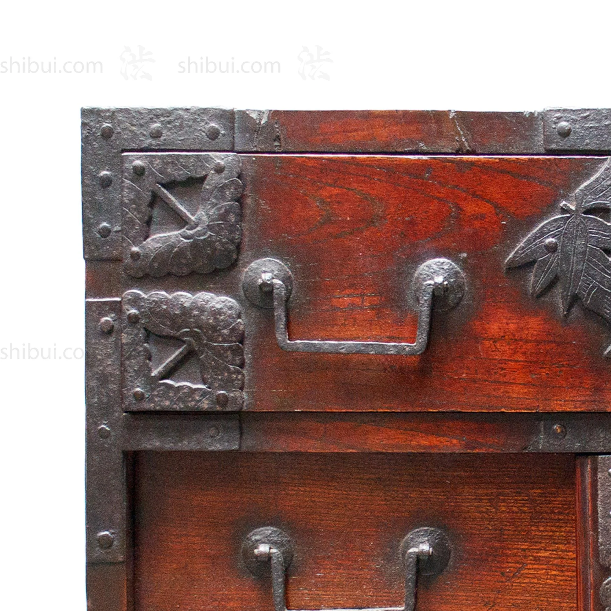 Japanese Antique Sea Captain's Chest - Image 5