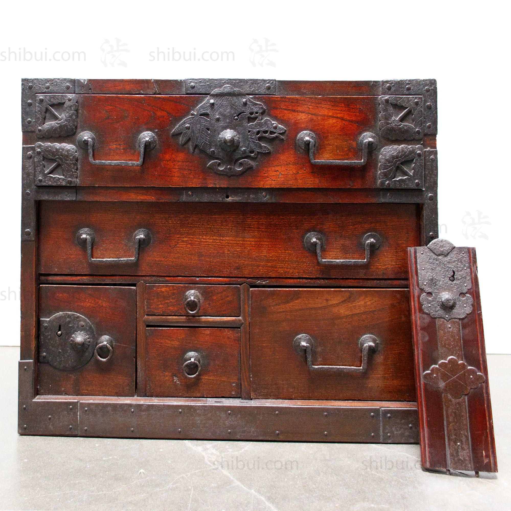 Japanese Antique Sea Captain's Chest - Image 8