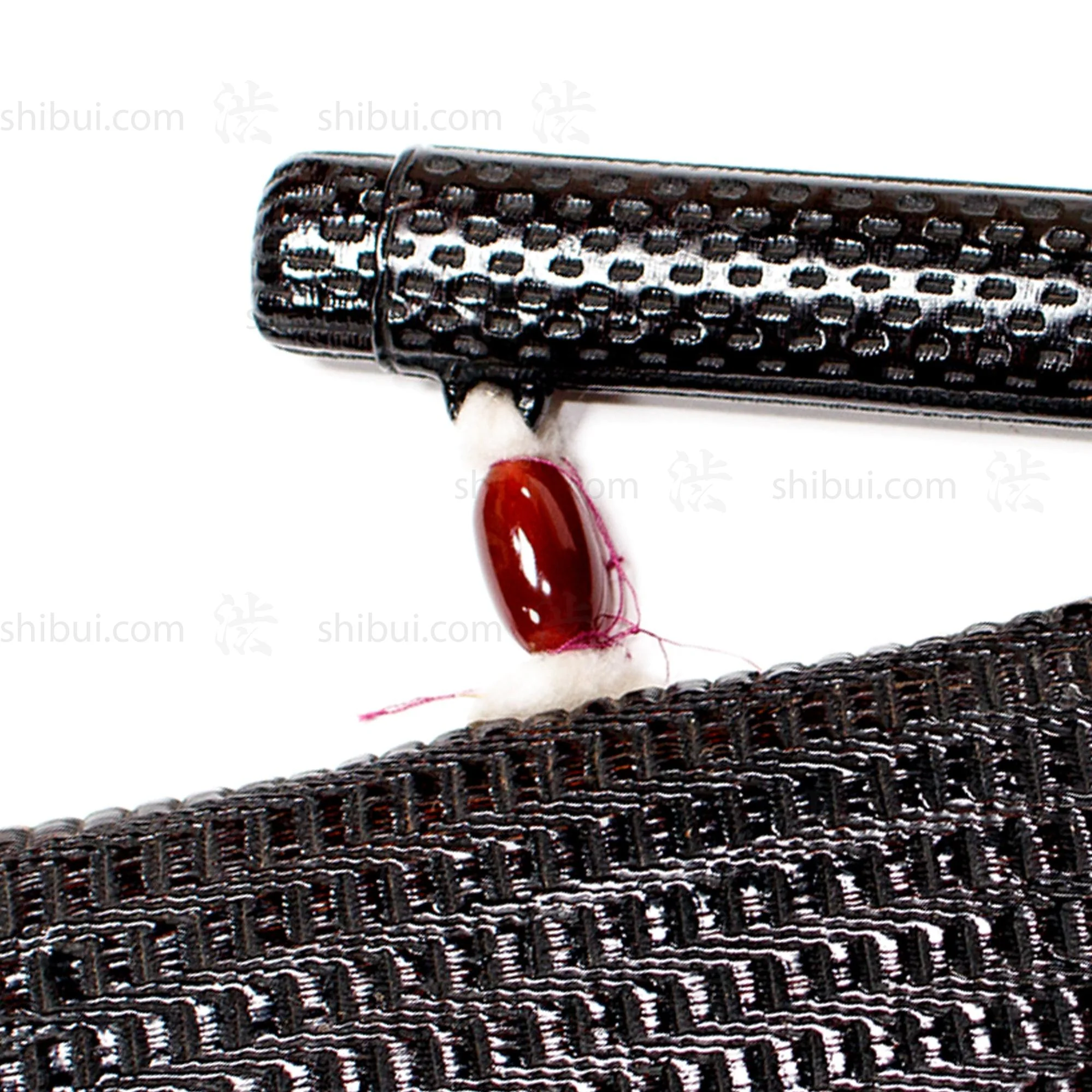 Black Japanese Antique Tonkotsu Wallet Pouch and Kiseru Pipe Case - Image 4