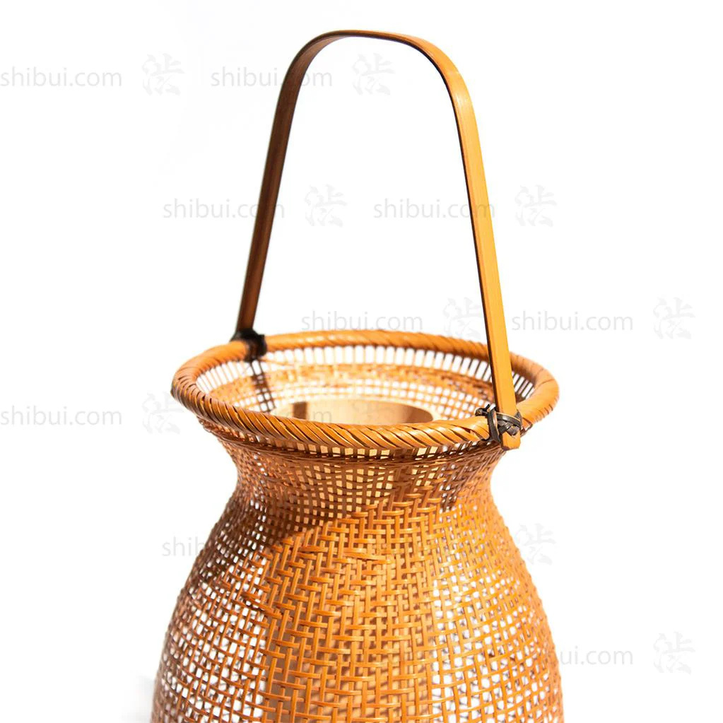 Delicate Japanese Bamboo Ikebana Flower Basket - Image 2