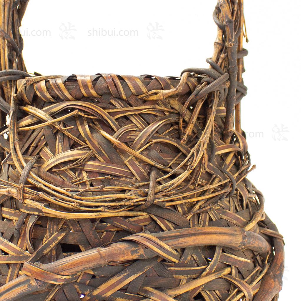 Japanese Bamboo Ikebana Flower Basket - Image 4