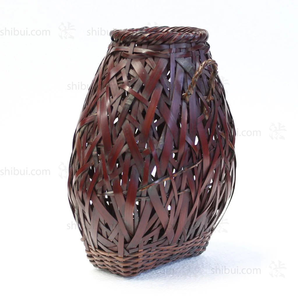 Japanese Bamboo Ikebana Flower Wall Basket - Image 4