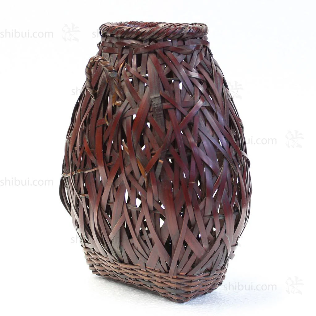 Japanese Bamboo Ikebana Flower Wall Basket - Image 5