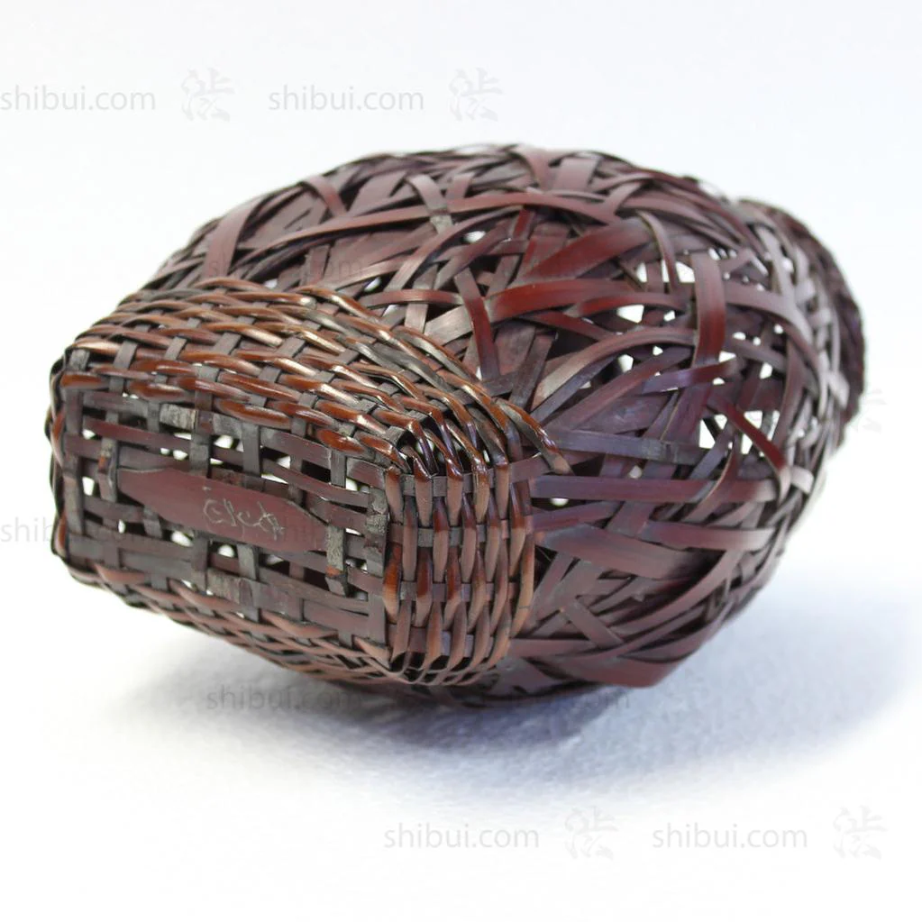Japanese Bamboo Ikebana Flower Wall Basket - Image 7