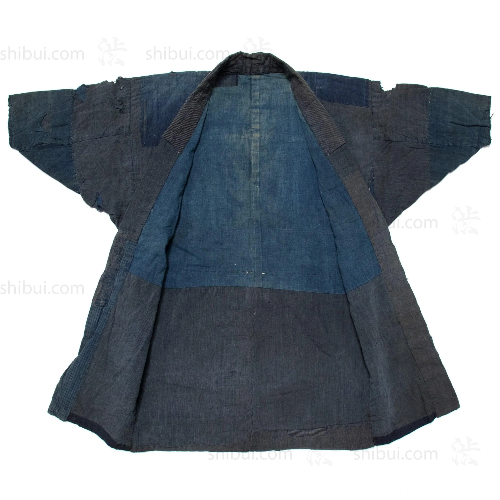 Japanese Boro Indigo Muilti Layer Short Coat - Image 2
