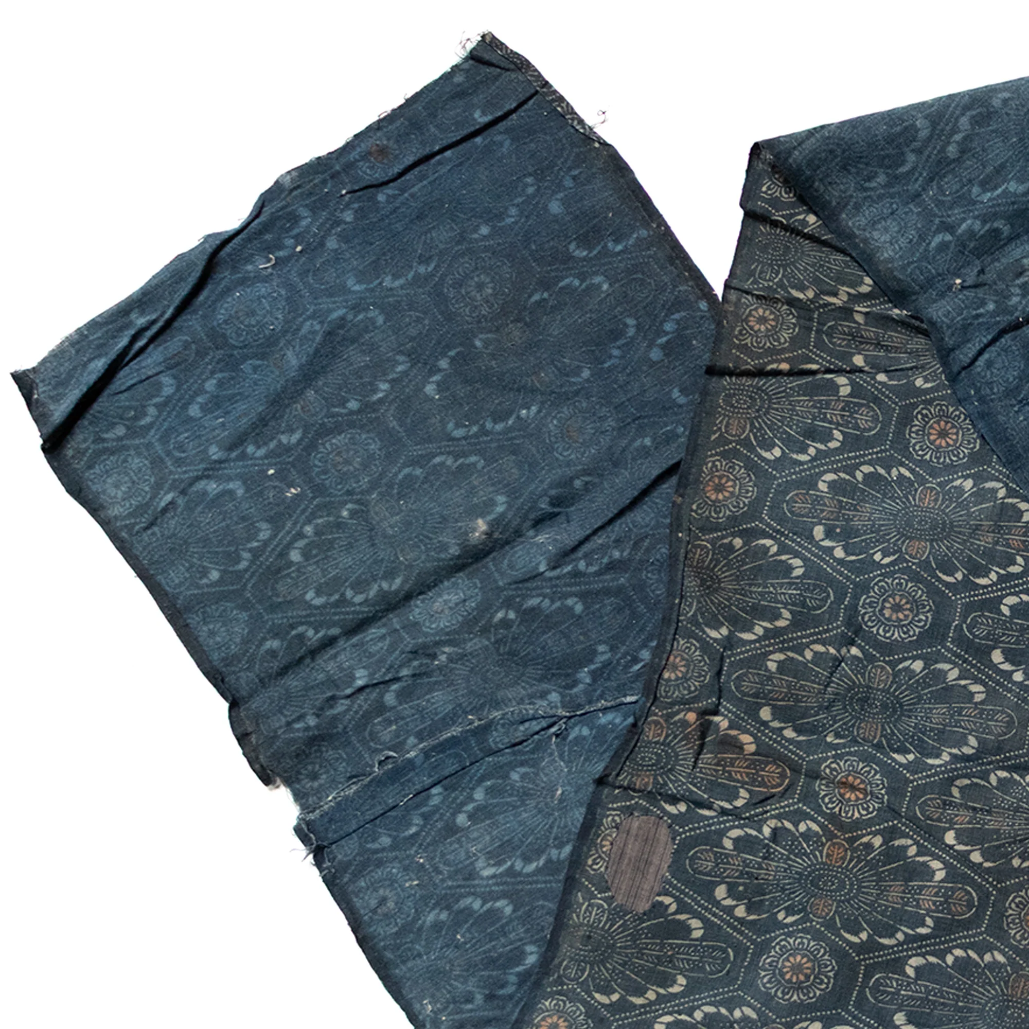 Japanese Indigo Katazome Panel With Patches - Image 2