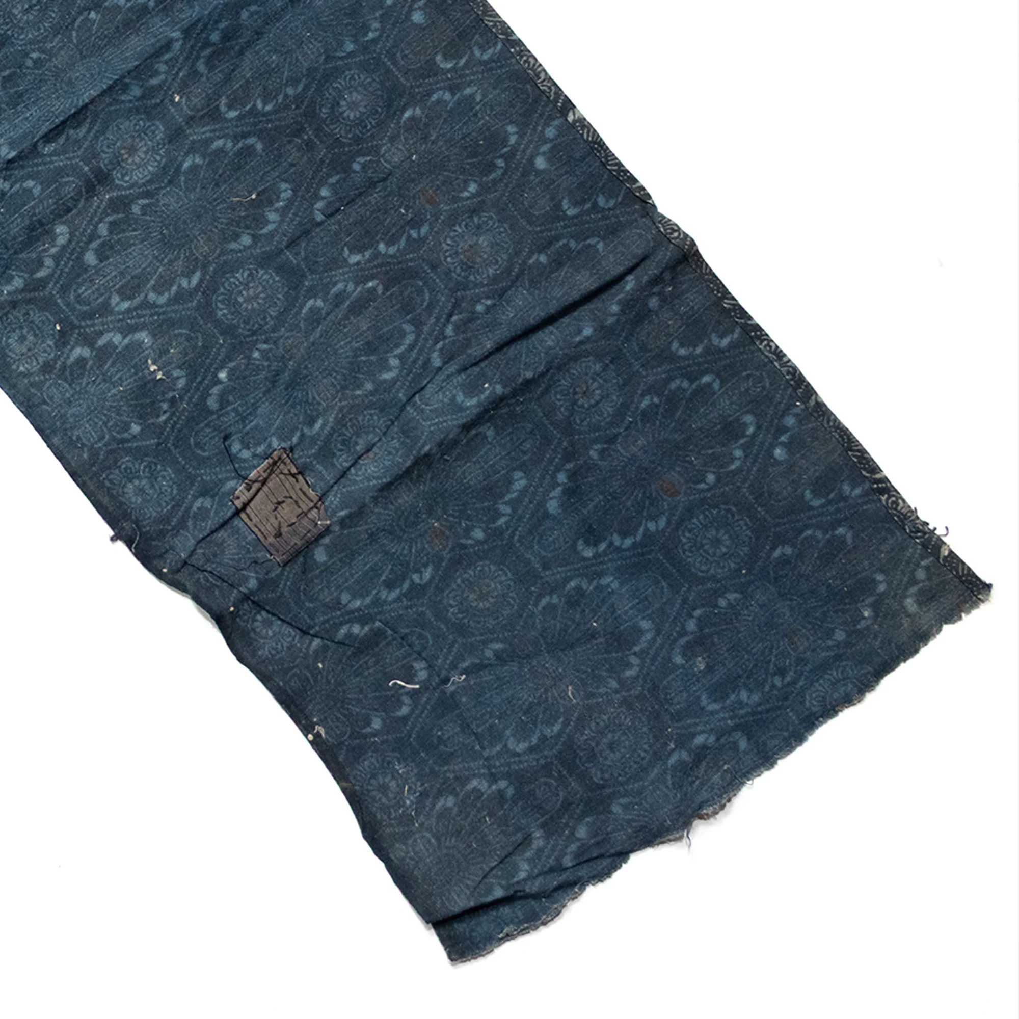 Japanese Indigo Katazome Panel With Patches - Image 3