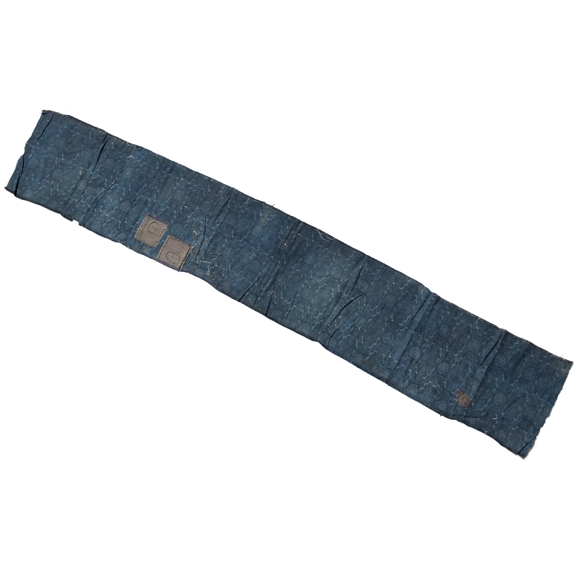 Japanese Indigo Katazome Panel With Patches - Image 7