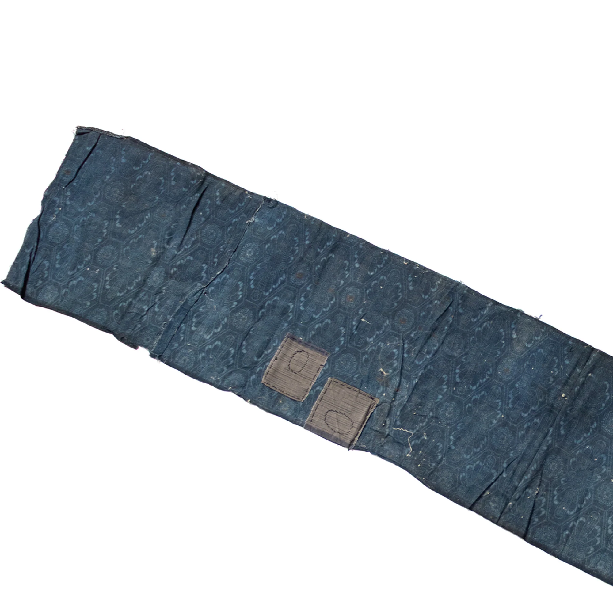Japanese Indigo Katazome Panel With Patches - Image 8