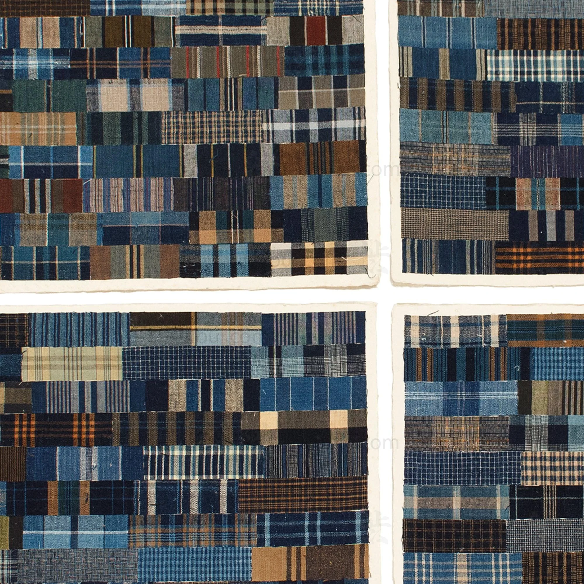 Japanese Indigo Tamba Cloth Sample Sheet - Shimacho - Image 4