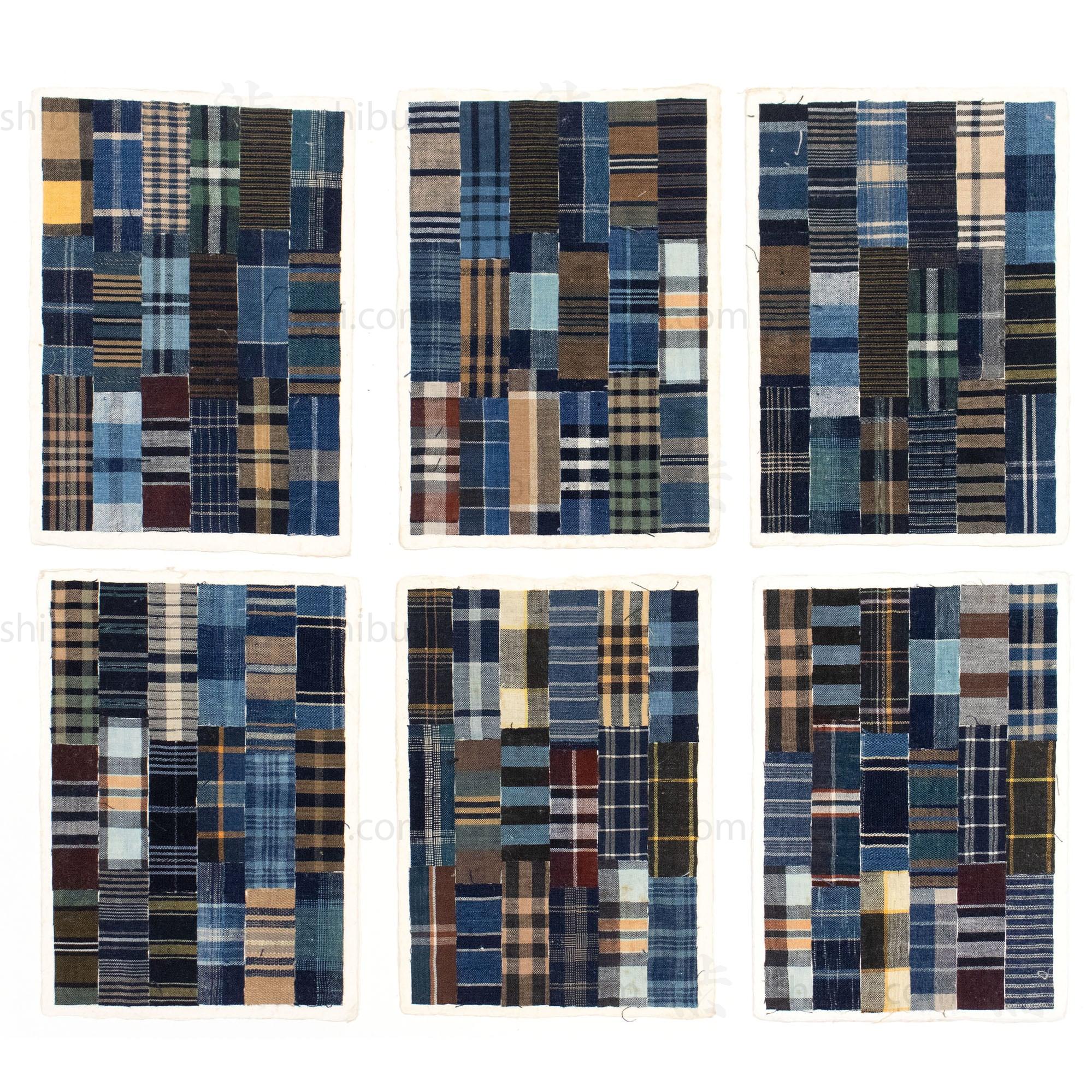 Japanese Indigo Tamba Cloth Sample Sheet - Shimacho - Image 3