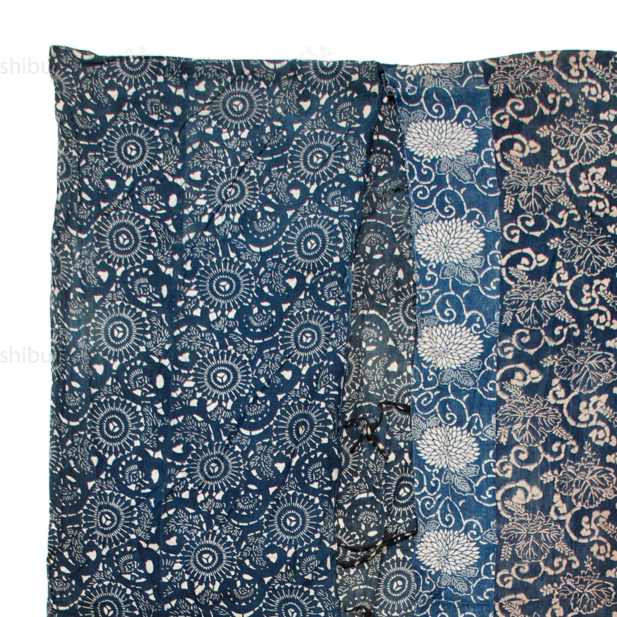 Japanese Katazome Indigo Futonji | Multiple Panel Duvet Style Futon Cover - Image 3