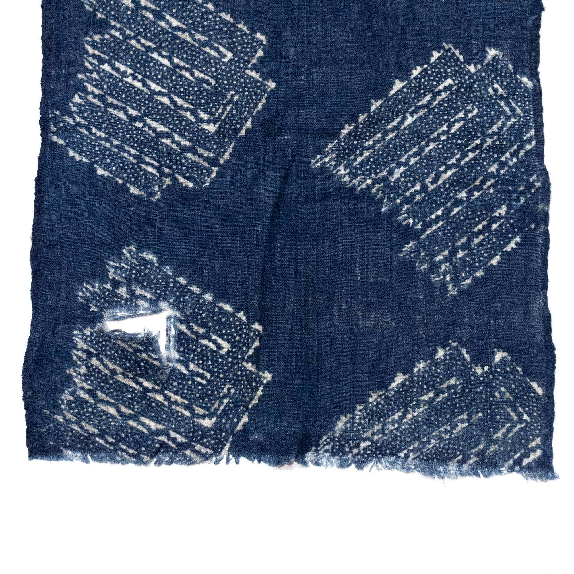 Long Japanese Katazome Textile Panel with Incense Symbol - Image 2