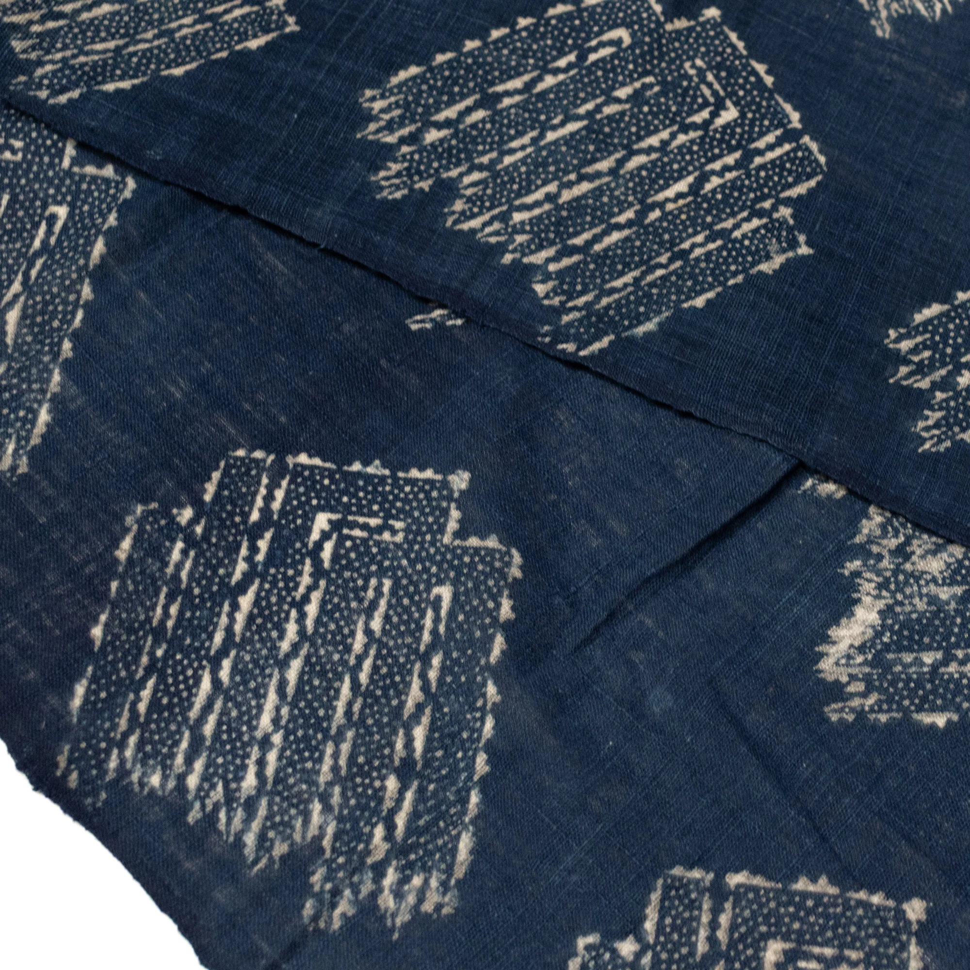 Long Japanese Katazome Textile Panel with Incense Symbol - Image 3