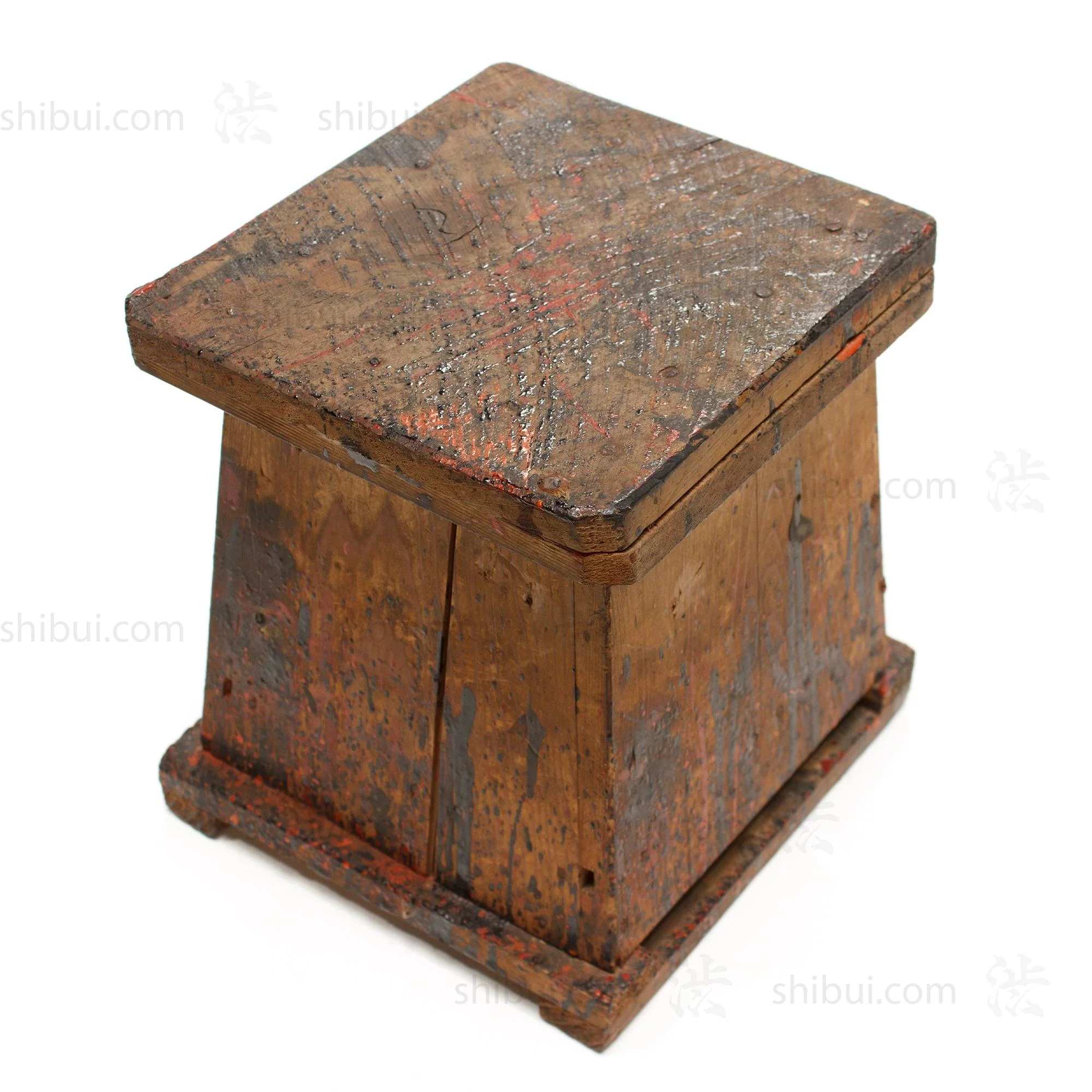 Japanese Lacquer Craftsman's Weighted Pedestal - Image 2