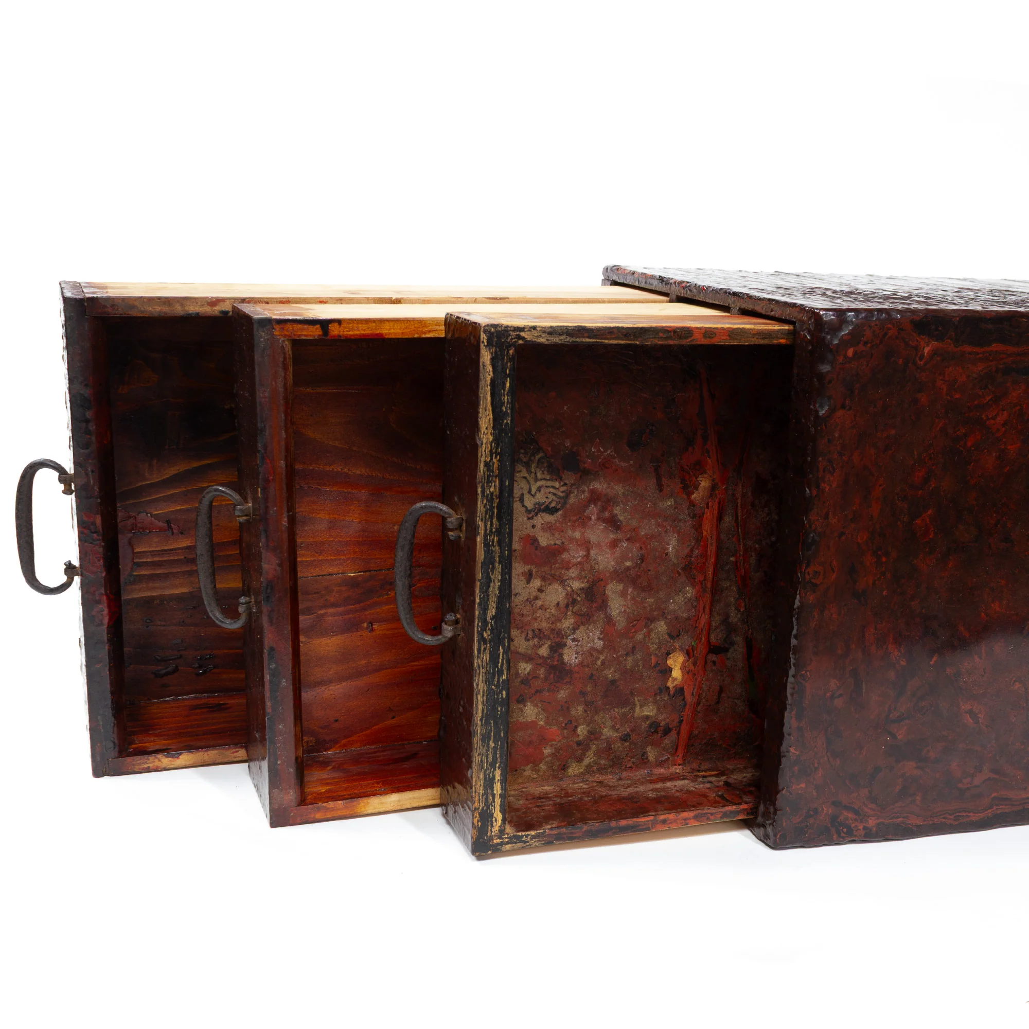 Japanese Lacquer Craftsman's Work Box - Image 6
