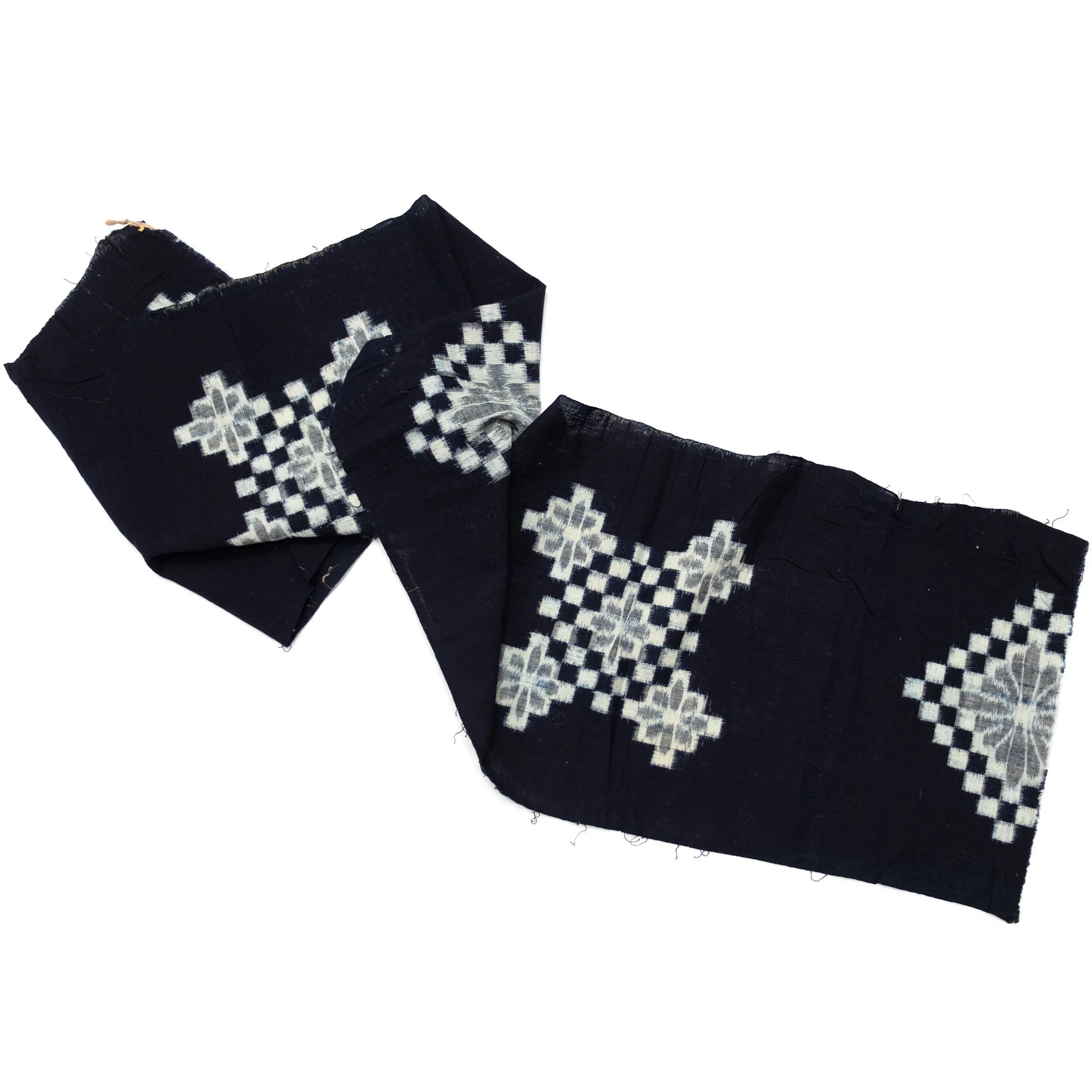Japanese Patchwork Indigo Egasuri Ikat Panel - Image 10
