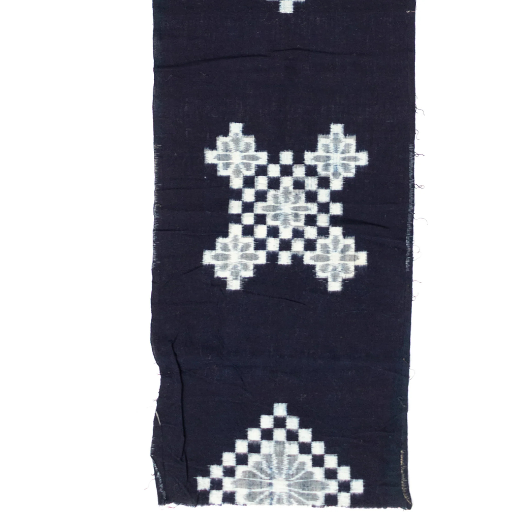 Japanese Patchwork Indigo Egasuri Ikat Panel - Image 2