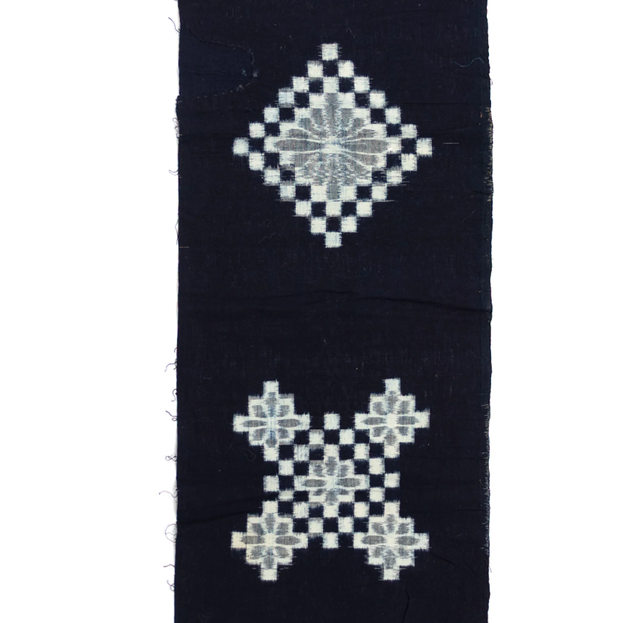 Japanese Patchwork Indigo Egasuri Ikat Panel - Image 7