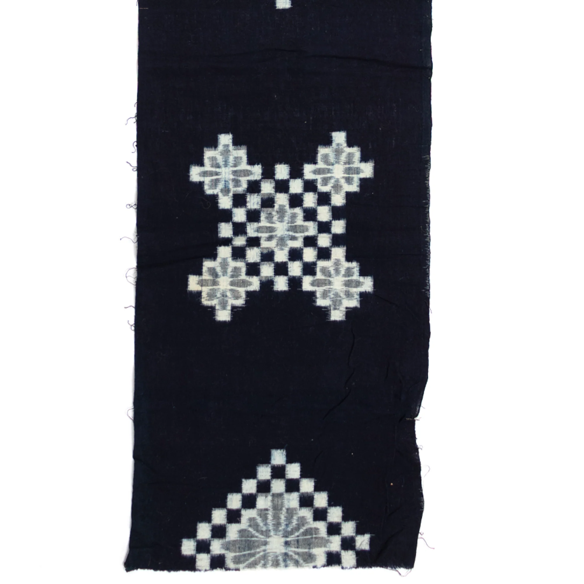 Japanese Patchwork Indigo Egasuri Ikat Panel - Image 8