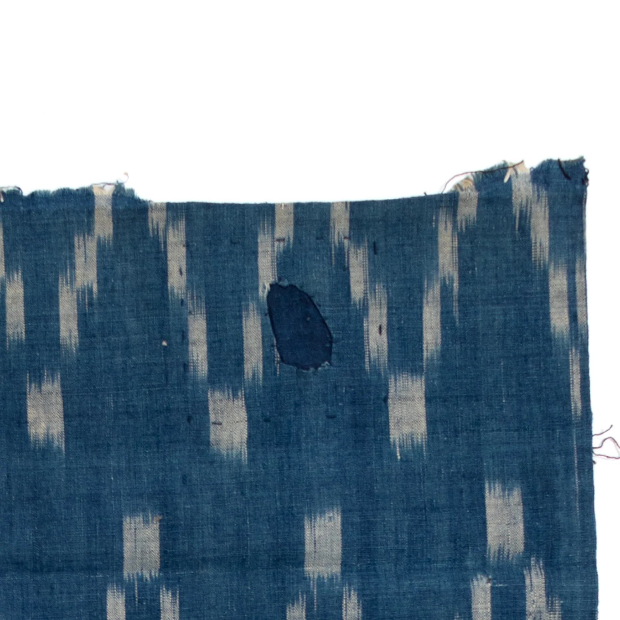 Japanese Patchwork Indigo Kasuri Ikat Panel - Image 5