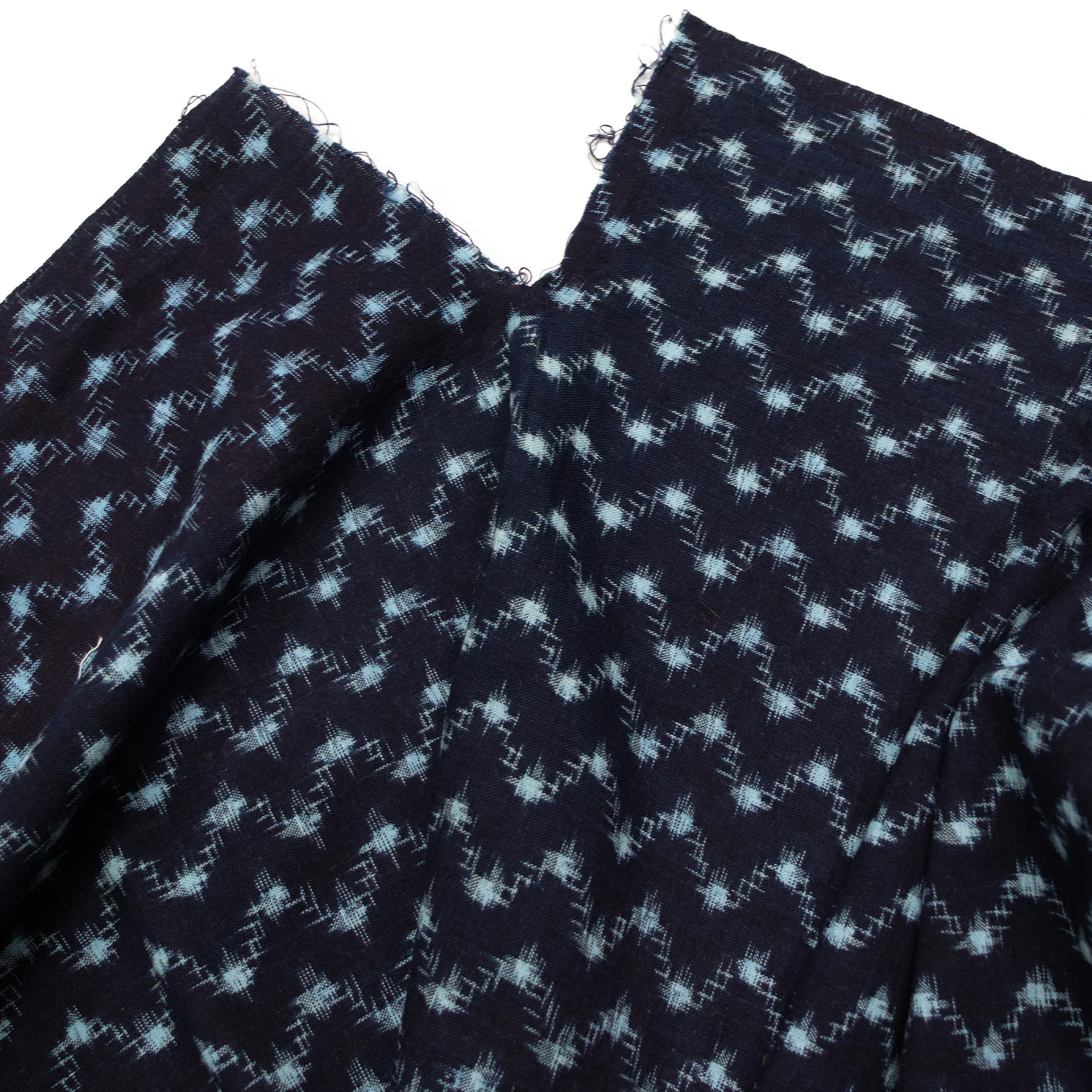 Japanese Patchwork Indigo Kasuri Ikat Panel - Image 3