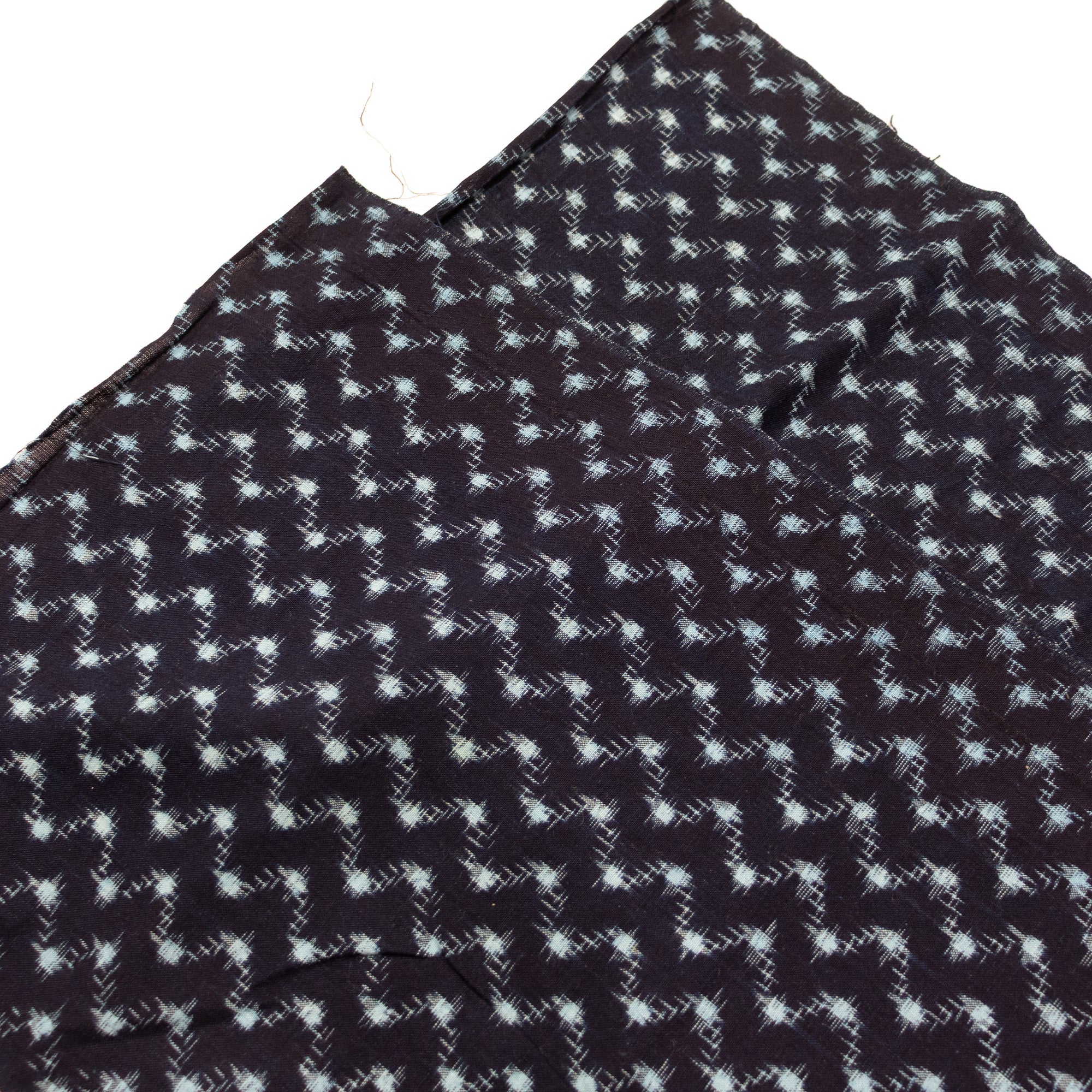 Japanese Patchwork Indigo Kasuri Ikat Panel - Image 4