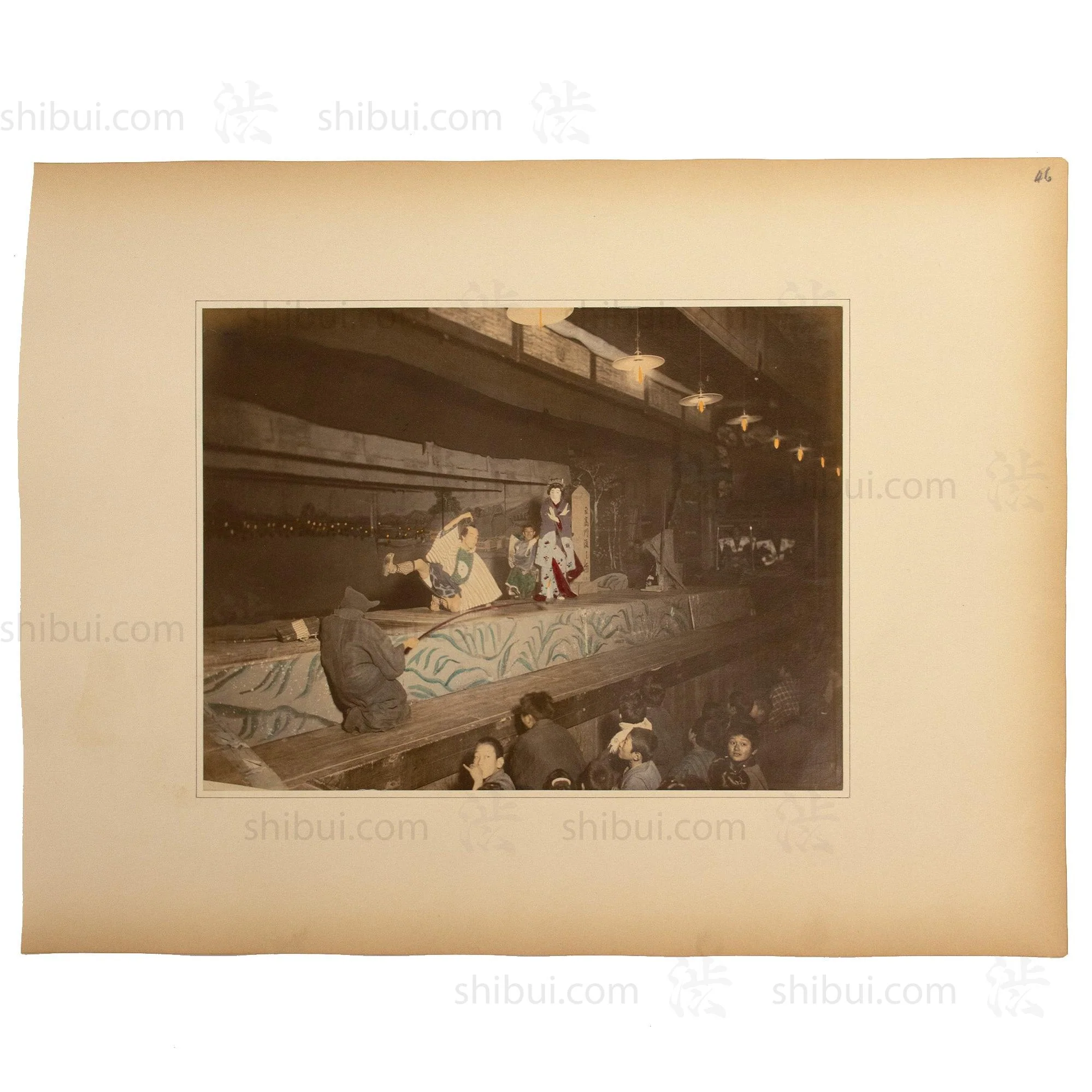 Kabuki Play | Antique Japanese Hand Tinted Albumen Photography - Image 2