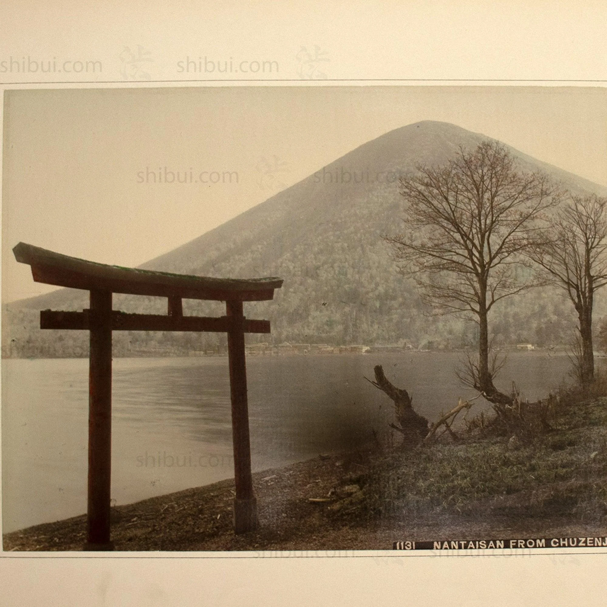 Hand Colored Japanese Albumen Photo | 1131 NANTAISAN FROM CHUZENJI - Image 3