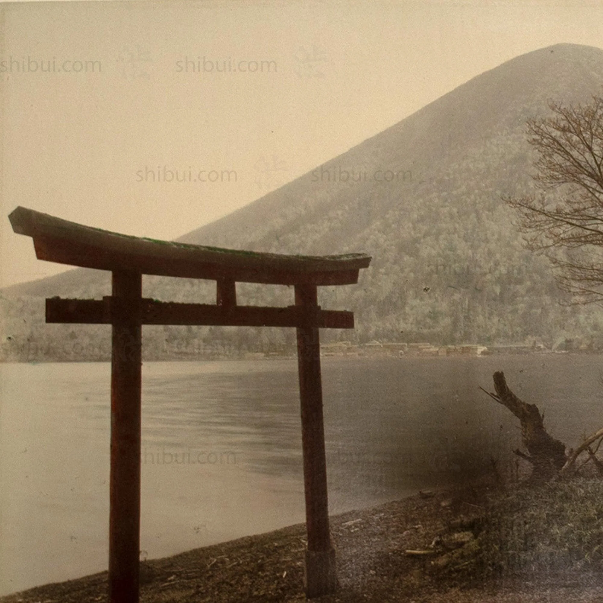 Hand Colored Japanese Albumen Photo | 1131 NANTAISAN FROM CHUZENJI - Image 5